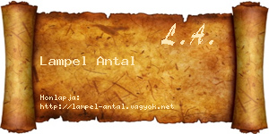 Lampel Antal névjegykártya